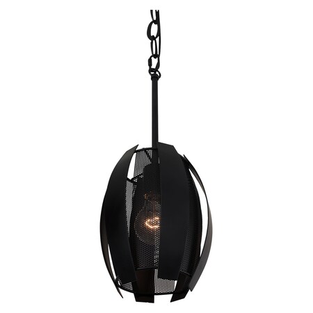 Varaluz Sawyers Bar 1-Lt Mini Pendant - Black 287M01BL